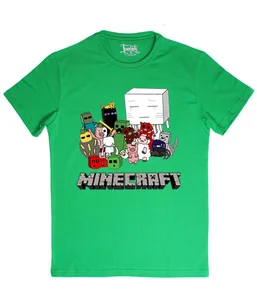 Minecraft лого на зеленой